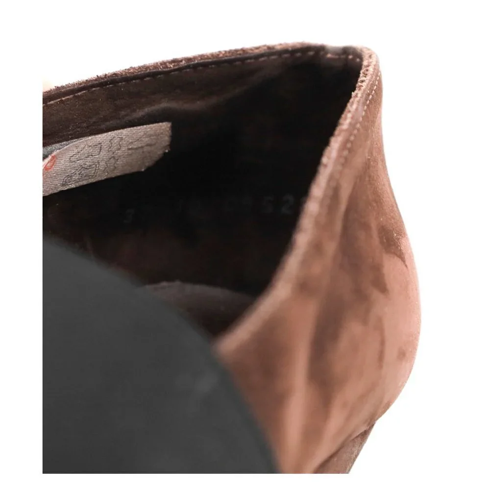 ARCHE Brown‎ Suede Wedge Pumps Shoes
